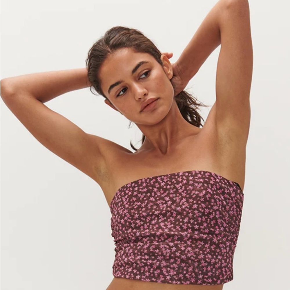 Flowered strapless top!! - Picture 2 of 15